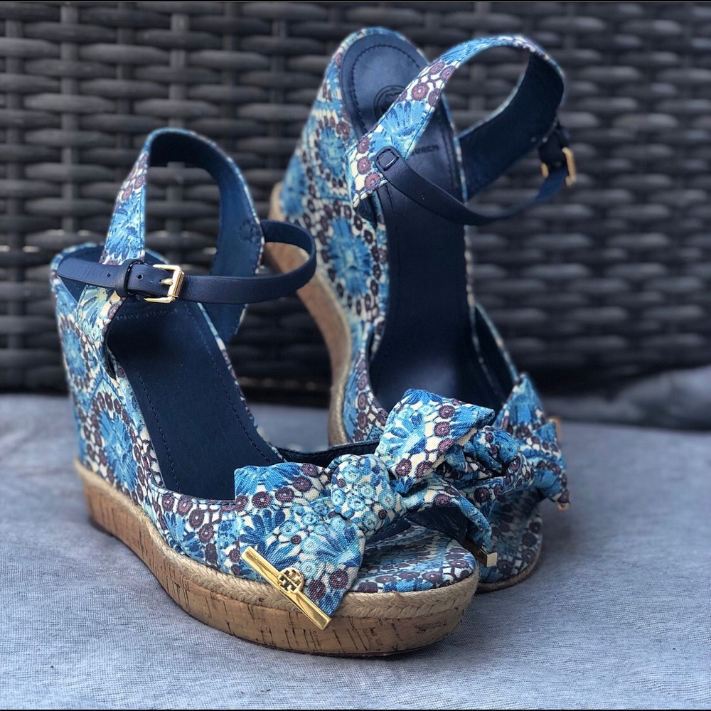 Tory Burch Cork Bottom Wedges